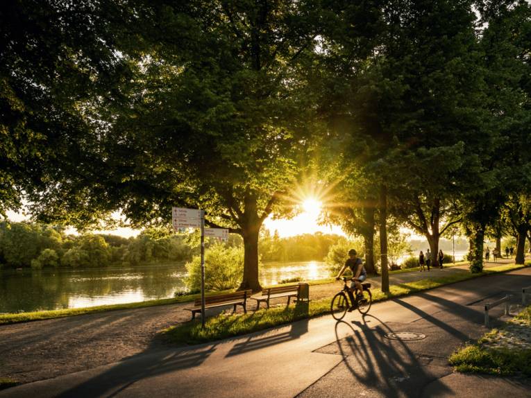 Fahrradfahren am Maschsee