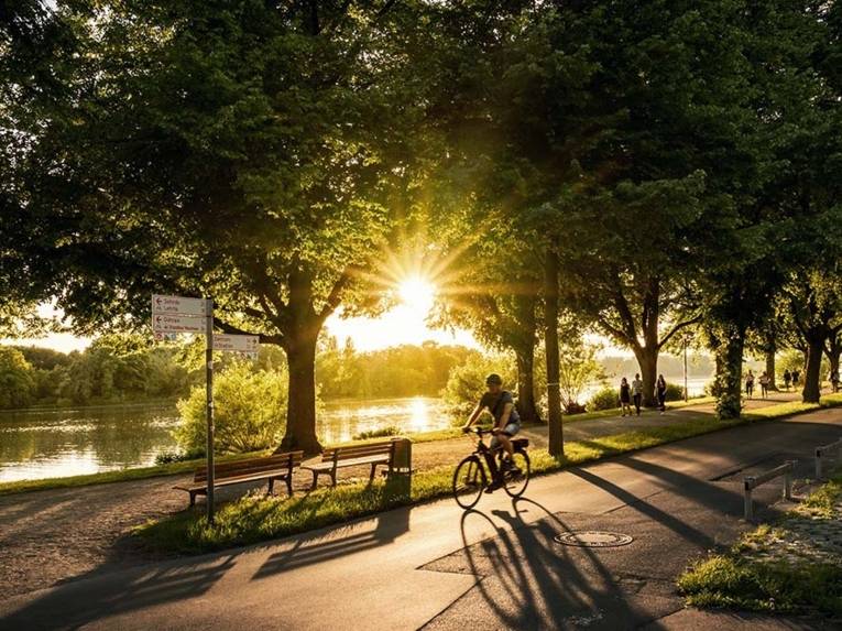 Fahrradfahren am Maschsee