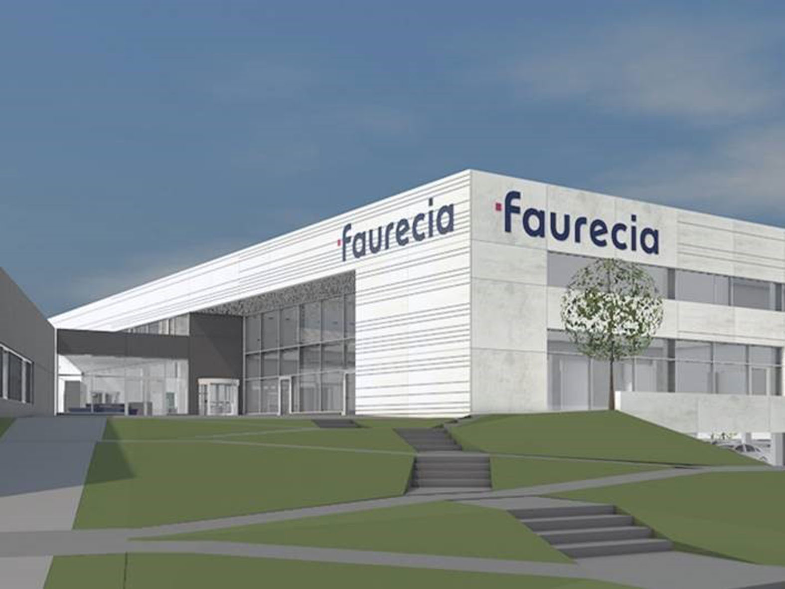 Hauptsitz von Faurecia in Hannover (Animation)